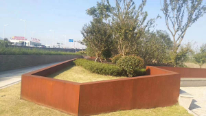 桥东耐候钢挡土墙
